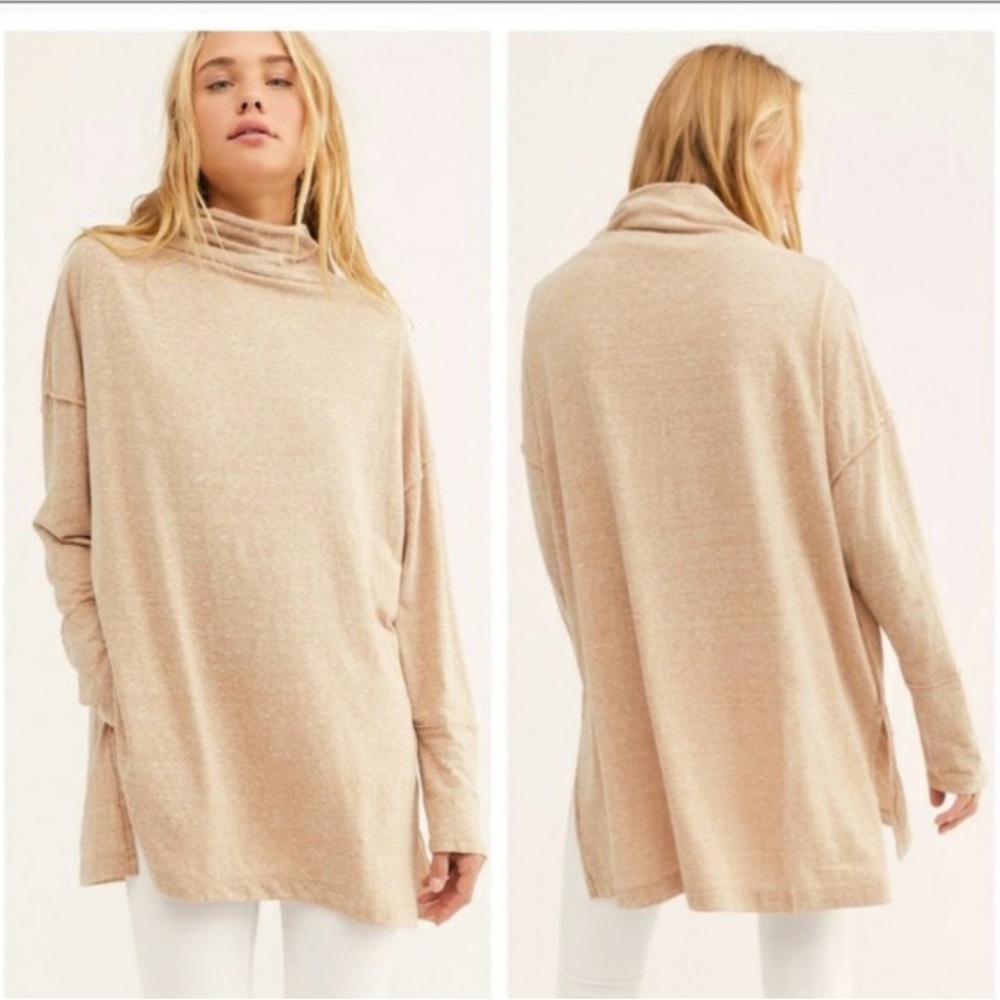 Free People We The Free Bella Vista Tunic in Tan XS
